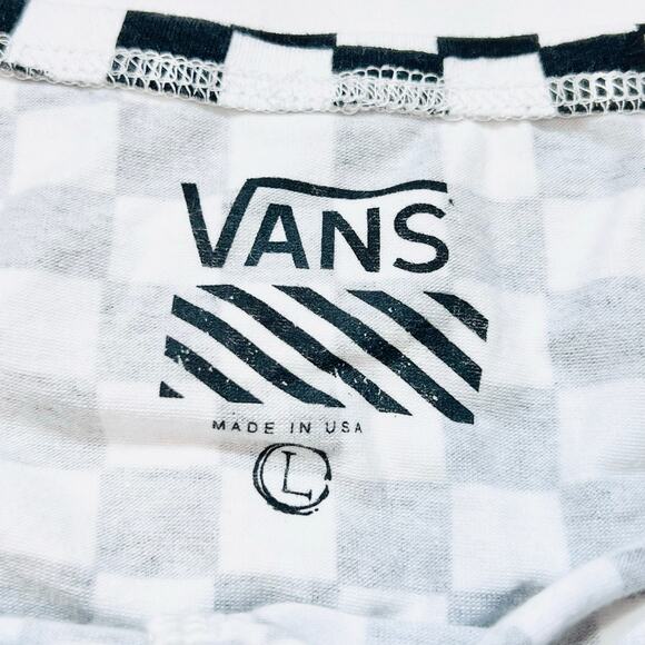 Vans Bikini Tube Top Size Large Checkered Pattern Bandeau Swimwear Strapless New - Picture 5 of 6